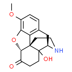 ChemSpider 2D Image | (5alpha)-14-Hydroxy-3-methoxy-4,5-epoxymorphinan-6-one | C17H19NO4