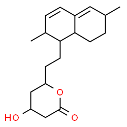 ChemSpider 2D Image | 6-[2-(2,6-Dimethyl-1,2,6,7,8,8a-hexahydro-1-naphthalenyl)ethyl]-4-hydroxytetrahydro-2H-pyran-2-one | C19H28O3