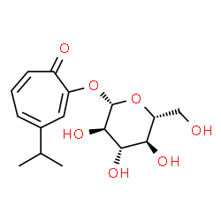 ChemSpider 2D Image | Hinokitiol glucoside | C16H22O7