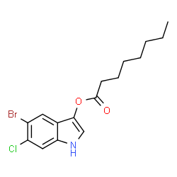ChemSpider 2D Image | Magenta-caprylate | C16H19BrClNO2