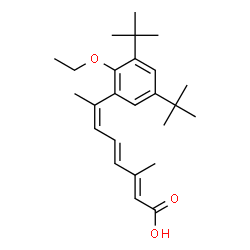 ChemSpider 2D Image | (2E,4E,6Z)-7-(3,5-di-tert-butyl-2-ethoxyphenyl)-3-methylocta-2,4,6-trienoic acid | C25H36O3
