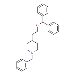 ChemSpider 2D Image | 1-BENZYL-4-(2-(DIPHENYLMETHOXY)ETHYL)PIPERIDINE | C27H31NO