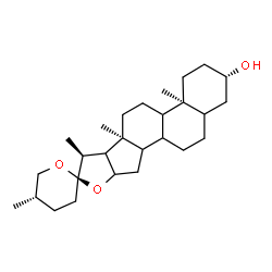 ChemSpider 2D Image | (3beta,8xi,9xi,14xi,16xi,17xi,25S)-Spirostan-3-ol | C27H44O3