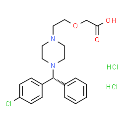ChemSpider 2D Image | Levocetirizine dihydrochloride | C21H27Cl3N2O3