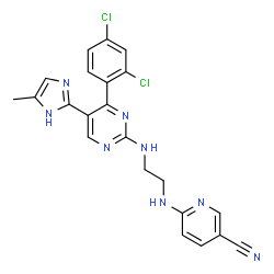 ChemSpider 2D Image | GSK 3 inhibitor XVI | C22H18Cl2N8