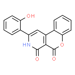 ChemSpider 2D Image | 2-(2-Hydroxyphenyl)-4H-chromeno[3,4-c]pyridine-4,5(3H)-dione | C18H11NO4