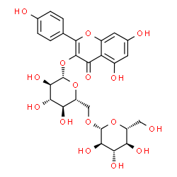ChemSpider 2D Image | Kaempferol 3-O-gentiobioside | C27H30O16