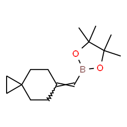 ChemSpider 2D Image | 4,4,5,5-Tetramethyl-2-(spiro[2.5]oct-6-ylidenemethyl)-1,3,2-dioxaborolane | C15H25BO2