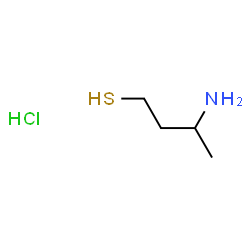ChemSpider 2D Image | 3-Amino-1-butanethiol hydrochloride (1:1) | C4H12ClNS