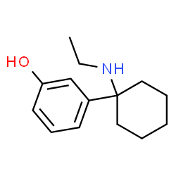 ChemSpider 2D Image | 3-[1-(Ethylamino)cyclohexyl]phenol | C14H21NO
