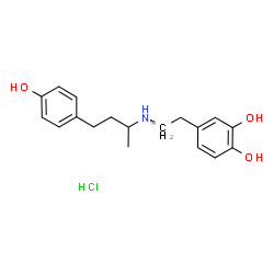 ChemSpider 2D Image | 4-[2-{[4-(4-Hydroxyphenyl)-2-butanyl]amino}(2-~14~C)ethyl]-1,2-benzenediol hydrochloride (1:1) | C1714CH24ClNO3
