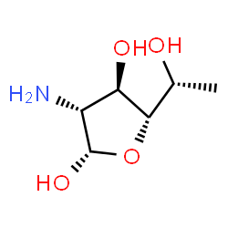 ChemSpider 2D Image | 2-Amino-2,6-dideoxy-alpha-D-galactofuranose | C6H13NO4