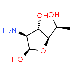 ChemSpider 2D Image | 2-Amino-2,6-dideoxy-alpha-L-galactofuranose | C6H13NO4