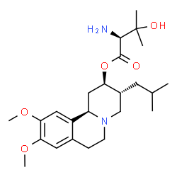 ChemSpider 2D Image | (2R,3R,11bR)-3-Isobutyl-9,10-dimethoxy-1,3,4,6,7,11b-hexahydro-2H-pyrido[2,1-a]isoquinolin-2-yl 3-hydroxy-L-valinate | C24H38N2O5