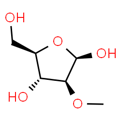 ChemSpider 2D Image | 2-O-Methyl-beta-D-arabinofuranose | C6H12O5