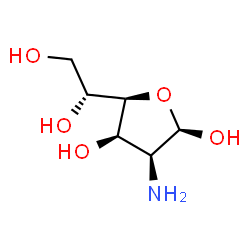 ChemSpider 2D Image | 2-Amino-2-deoxy-beta-D-mannofuranose | C6H13NO5