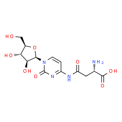 ChemSpider 2D Image | N-[1-(beta-D-Arabinofuranosyl)-2-oxo-1,2-dihydro-4-pyrimidinyl]-L-asparagine | C13H18N4O8