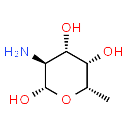 ChemSpider 2D Image | 2-Amino-2,6-dideoxy-beta-L-galactopyranose | C6H13NO4