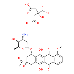 ChemSpider 2D Image | daunorubicin citrate | C33H37NO17