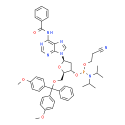 ChemSpider 2D Image | DMT-dA(bz) Amidite | C47H52N7O7P