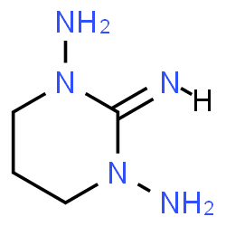ChemSpider 2D Image | 2-Iminodihydro-1,3(2H,4H)-pyrimidinediamine | C4H11N5