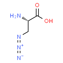 ChemSpider 2D Image | 3-Azido-L-alanine | C3H6N4O2