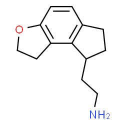 ChemSpider 2D Image | 2-(1,6,7,8-Tetrahydro-2H-indeno[5,4-b]furan-8-yl)ethanamine | C13H17NO