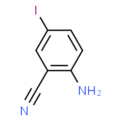 ChemSpider 2D Image | 2-Amino-5-iodobenzonitrile | C7H5IN2