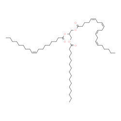 ChemSpider 2D Image | 2-[(9Z)-9-Octadecenoyloxy]-3-(palmitoyloxy)propyl (5Z,8Z,11Z,14Z)-5,8,11,14-icosatetraenoate | C57H100O6