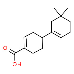 ChemSpider 2D Image | 5',5'-Dimethyl-1,1'-bi(cyclohexane)-1',3-diene-4-carboxylic acid | C15H22O2