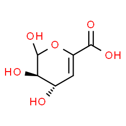 ChemSpider 2D Image | 4-Deoxy-L-threo-hex-4-enopyranuronic acid | C6H8O6