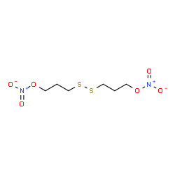 ChemSpider 2D Image | Disulfanediyldi-3,1-propanediyl dinitrate | C6H12N2O6S2