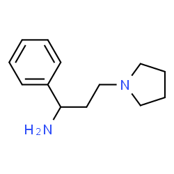 ChemSpider 2D Image | 1-Phenyl-3-(1-pyrrolidinyl)-1-propanamine | C13H20N2