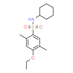 ChemSpider 2D Image | N-Cyclohexyl-4-ethoxy-2,5-dimethylbenzenesulfonamide | C16H25NO3S