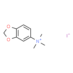 ChemSpider 2D Image | N,N,N-Trimethyl-1,3-benzodioxol-5-aminium iodide | C10H14INO2