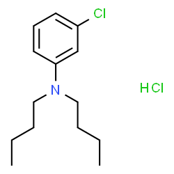 ChemSpider 2D Image | N,N-Dibutyl-3-chloroaniline hydrochloride (1:1) | C14H23Cl2N