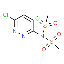 ChemSpider 2D Image | N-(6-Chloro-3-pyridazinyl)-N-(methylsulfonyl)methanesulfonamide | C6H8ClN3O4S2