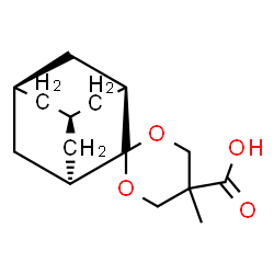 ChemSpider 2D Image | (1'R,5'R)-5-Methylspiro[1,3-dioxane-2,2'-tricyclo[3.3.1.1~3,7~]decane]-5-carboxylic acid | C15H22O4