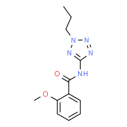 ChemSpider 2D Image | 2-Methoxy-N-(2-propyl-2H-tetrazol-5-yl)benzamide | C12H15N5O2