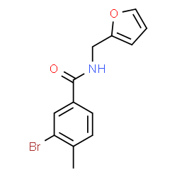 ChemSpider 2D Image | 3-Bromo-N-(2-furylmethyl)-4-methylbenzamide | C13H12BrNO2