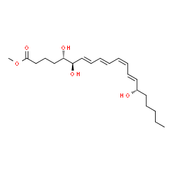 ChemSpider 2D Image | 5(S),6(R)-Lipoxin A4 methyl ester | C21H34O5
