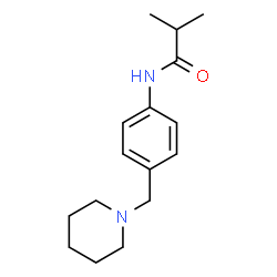 ChemSpider 2D Image | 2-Methyl-N-[4-(1-piperidinylmethyl)phenyl]propanamide | C16H24N2O