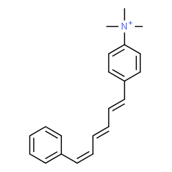ChemSpider 2D Image | N,N,N-Trimethyl-4-[(1E,3E,5Z)-6-phenyl-1,3,5-hexatrien-1-yl]anilinium | C21H24N