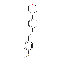 ChemSpider 2D Image | N-[4-(Methylsulfanyl)benzyl]-4-(4-morpholinyl)aniline | C18H22N2OS