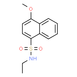 ChemSpider 2D Image | N-Ethyl-4-methoxy-1-naphthalenesulfonamide | C13H15NO3S