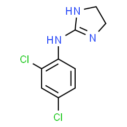 ChemSpider 2D Image | N-(2,4-Dichlorophenyl)-4,5-dihydro-1H-imidazol-2-amine | C9H9Cl2N3