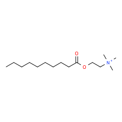 ChemSpider 2D Image | 2-(Decanoyloxy)-N,N,N-trimethylethanaminium | C15H32NO2