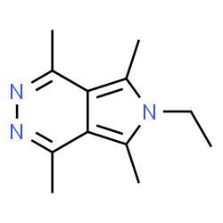 ChemSpider 2D Image | 6-Ethyl-1,4,5,7-tetramethyl-6H-pyrrolo[3,4-d]pyridazine | C12H17N3