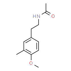 ChemSpider 2D Image | N-[2-(4-Methoxy-3-methylphenyl)ethyl]acetamide | C12H17NO2