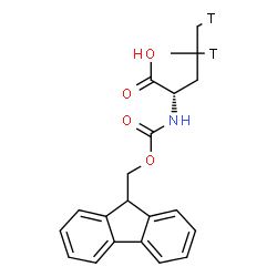 ChemSpider 2D Image | N-[(9H-Fluoren-9-ylmethoxy)carbonyl]-L-(4,5-~3~H_2_)leucine | C21H21T2NO4